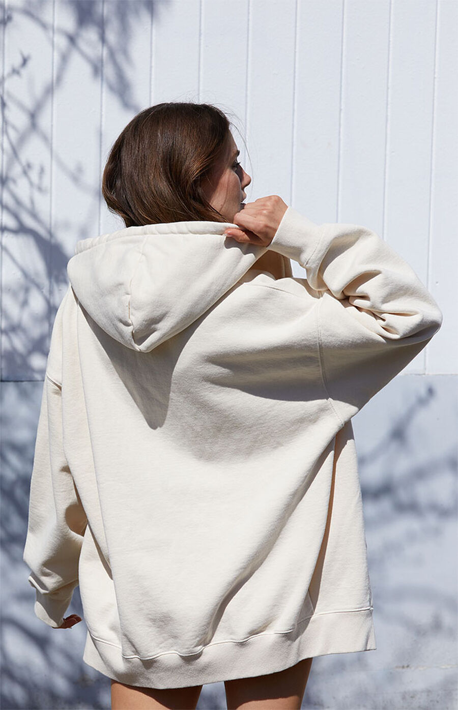 John Galt Cream New York Full Zip Hoodie PacSun