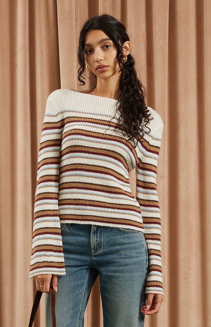 Beverly and Beck Chloe Bell Sleeve Sweater