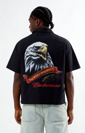 By PacSun Eagle Zip Up Woven Shirt image number 2