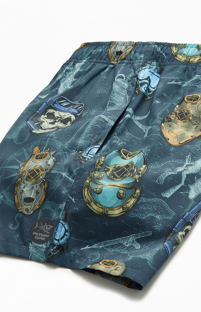 Psycho Scuba Divers 17" Swim Trunks