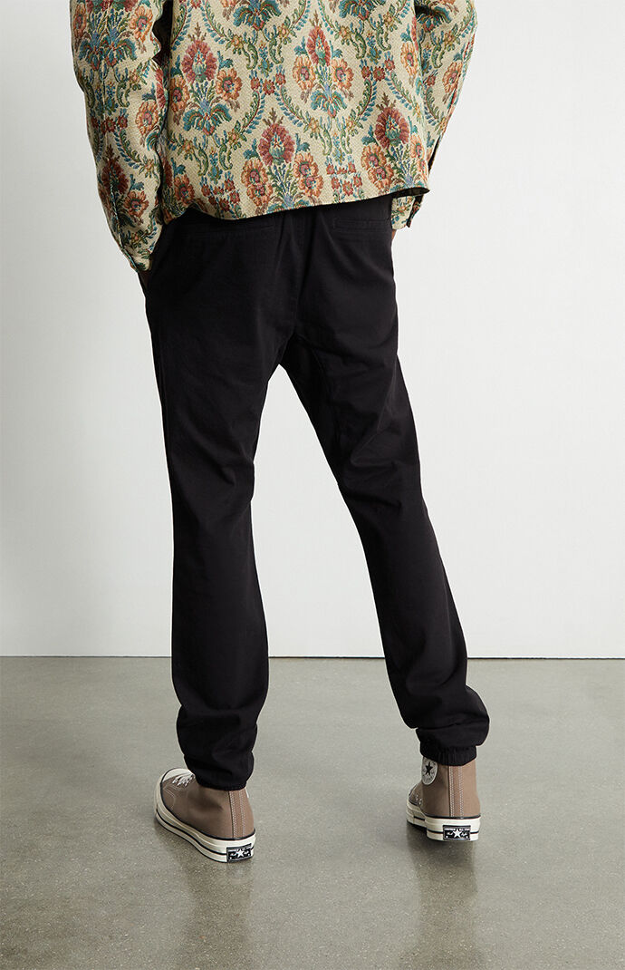 PacSun Black Slim Jogger Pants PacSun