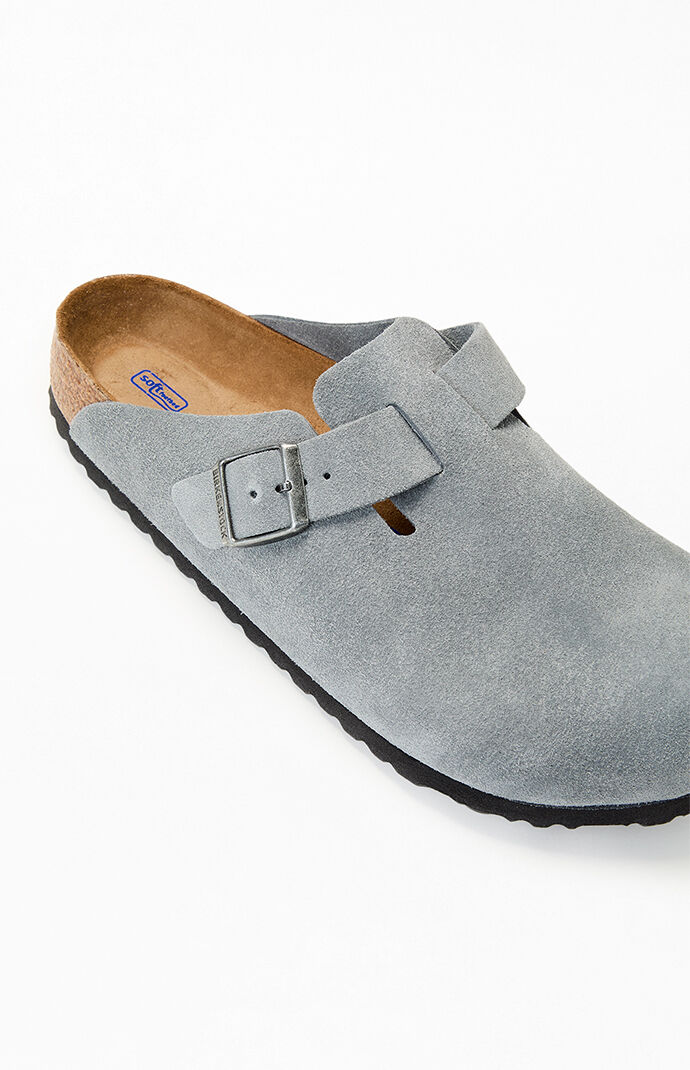 Birkenstock Boston Soft Footbed Clog Blue Grey | Pacsun