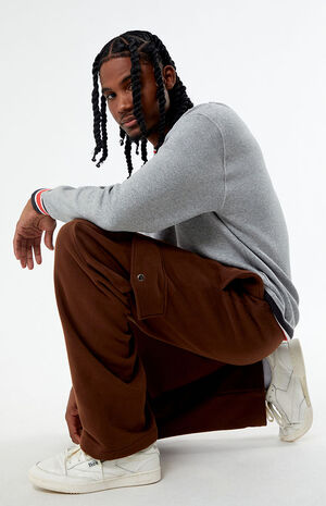 Baggy Fleece Cargo Sweatpants image number 1