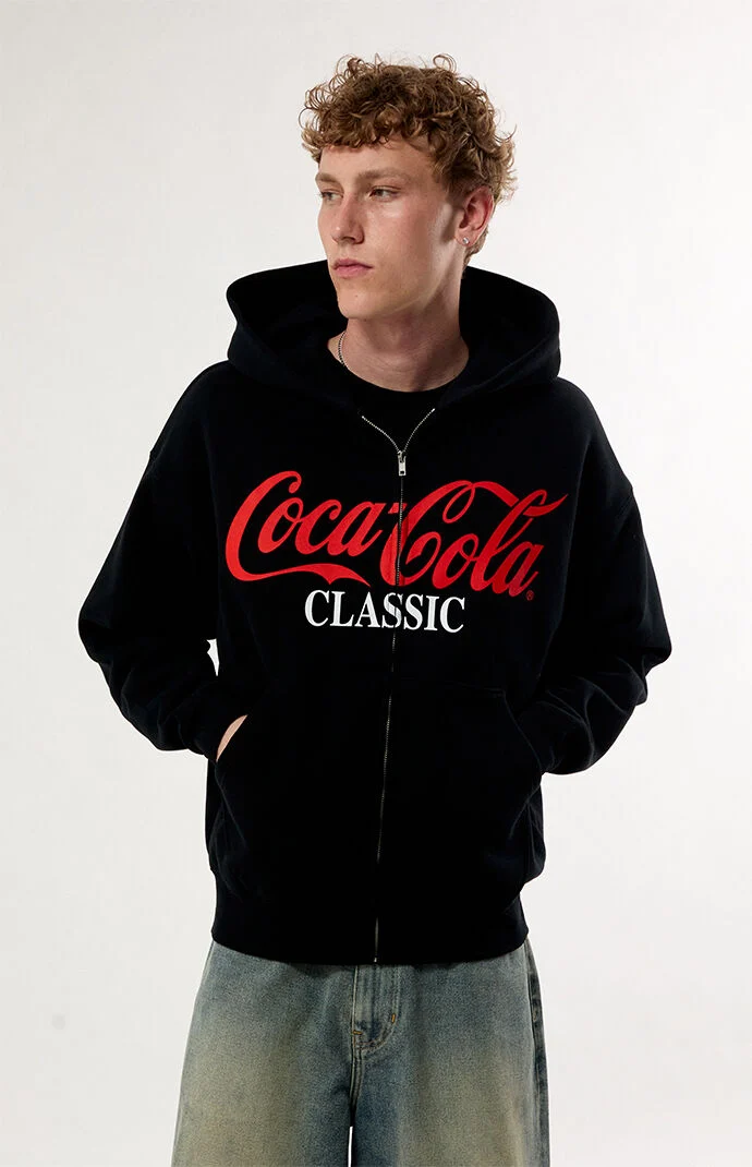 Coca Cola by Pacsun Coke Ice Cold Zip Up Hoodie