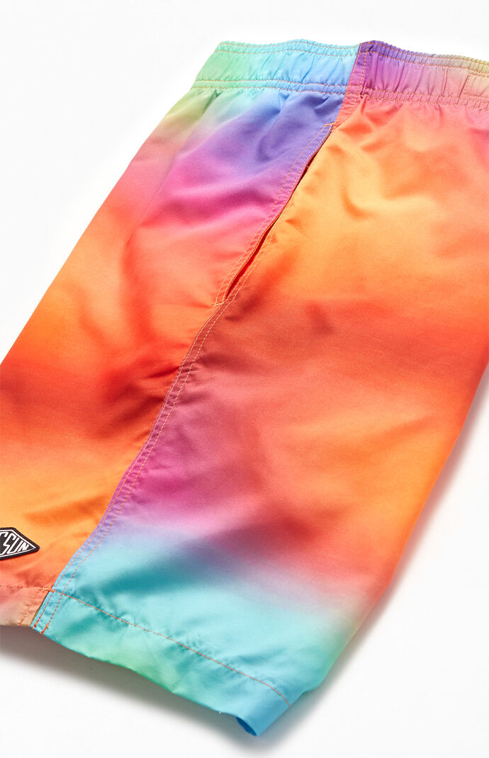 Buckle Tie-Dyed 19" Swim Trunks