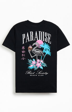 Paradise Flamingo Beach T-Shirt image number 1
