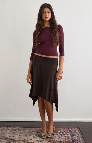 Bilur Waterfall Midi Skirt image number 3