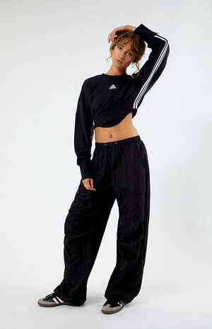 Eco Dance 3-Stripes Corset Sweatshirt image number 4