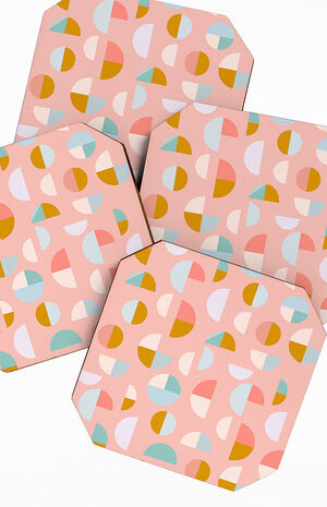 4 Pack Pink Coasters image number 2