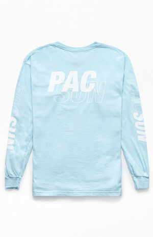 Pacsun Light Blue Long Sleeve T Shirt Pacsun