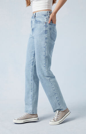 Eco Light Indigo Dad Jeans image number 3