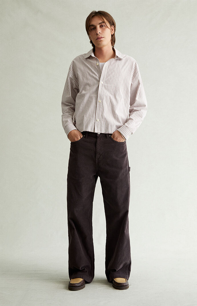 Pacsun Blake ExtremeÂ Baggy Pants Corduroy Carpenter Brown