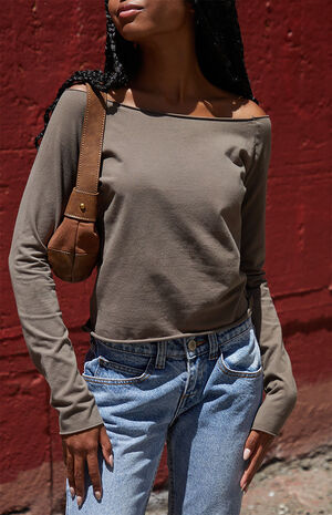 Olive Bonnie Off-The-Shoulder Top image number 2