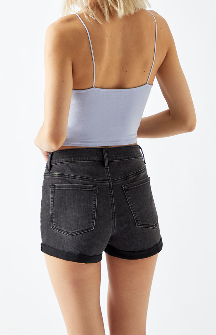 Dark Night Denim Shortie Shorts