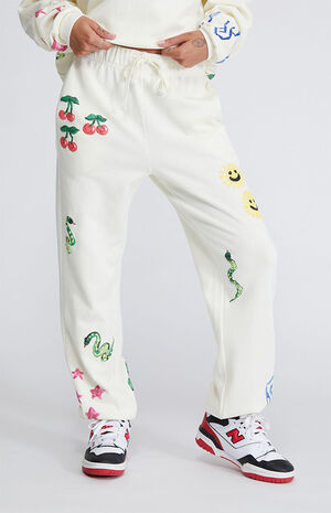 Eco Art Doodle Fleece Sweatpants image number 1