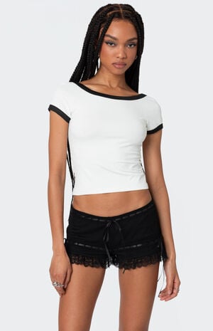 Low Back Contrast T-Shirt image number 4