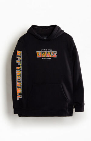 Kids Digi Flames Pullover Hoodie image number 3