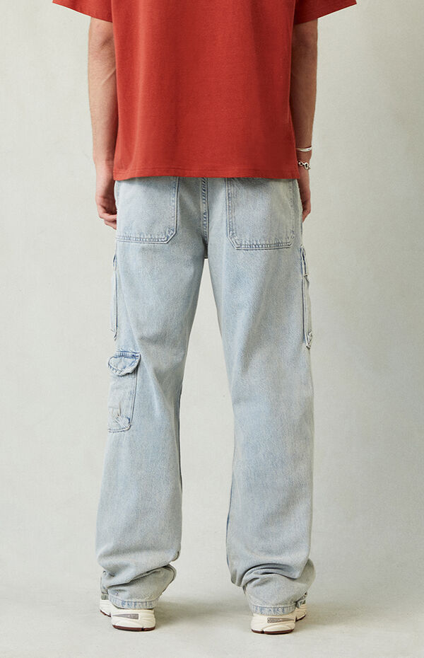Pacsun Dylan Baggy Jeans Cargo Light Indigo