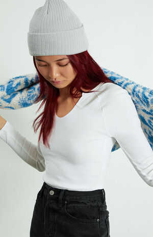 Candle Lit Notched Long Sleeve Top image number 3