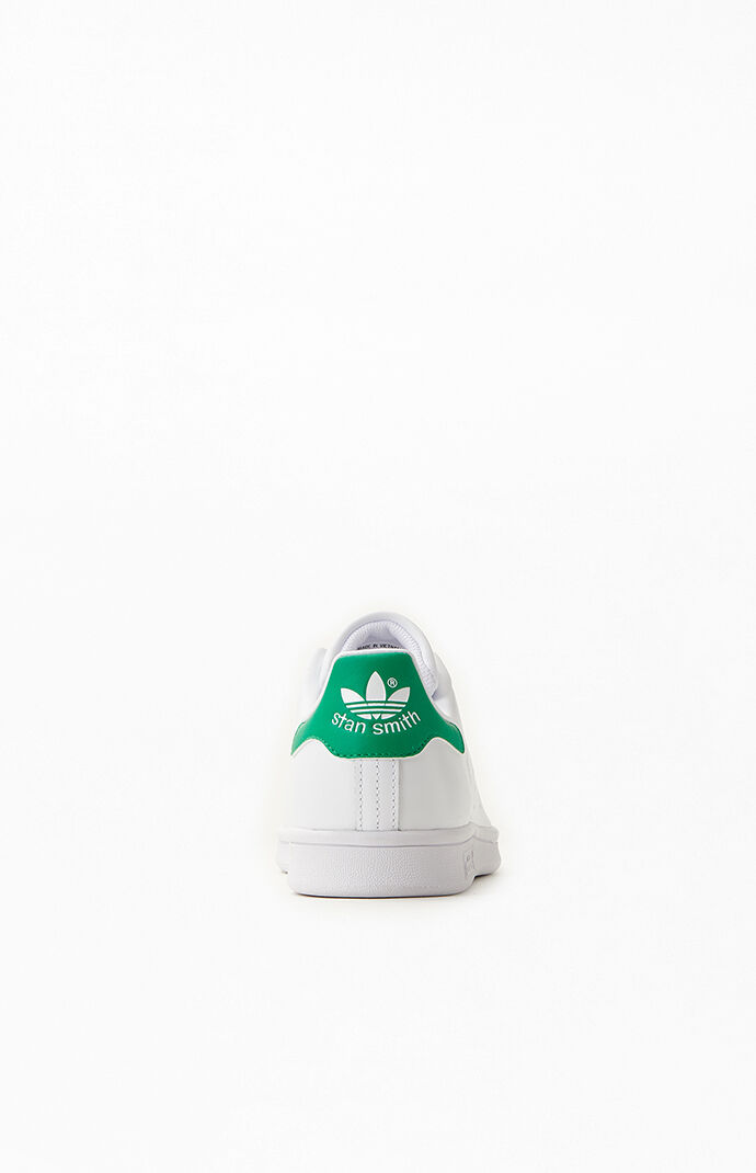 adidas White and Green Stan Smith Shoes | PacSun