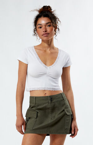 Genevieve Seamless Lace Top image number 1