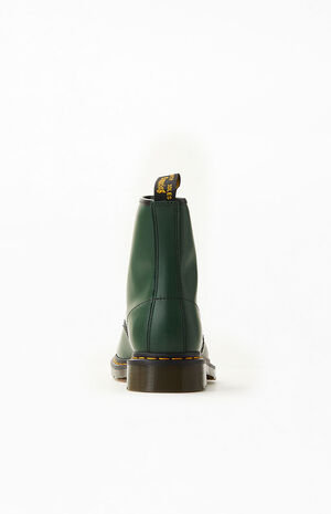 Green 1460 Smooth Leather Black Boots Green 1460 Smooth Leather Black Boots image number null