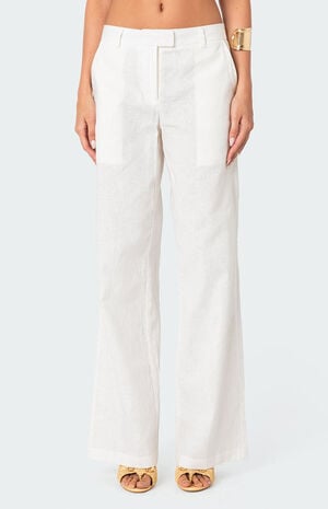 Arya Linen Look Pants image number 1