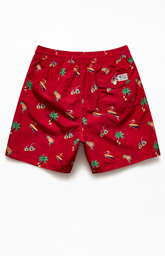 Recycled Tropical 17" Swim Trunks