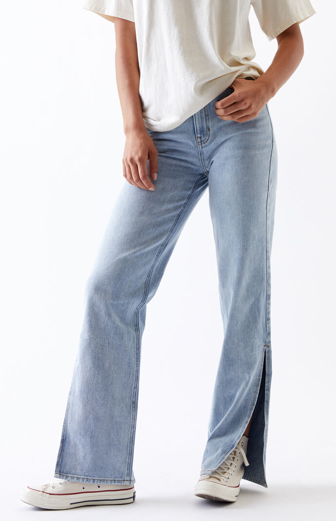 jeans with slit on side