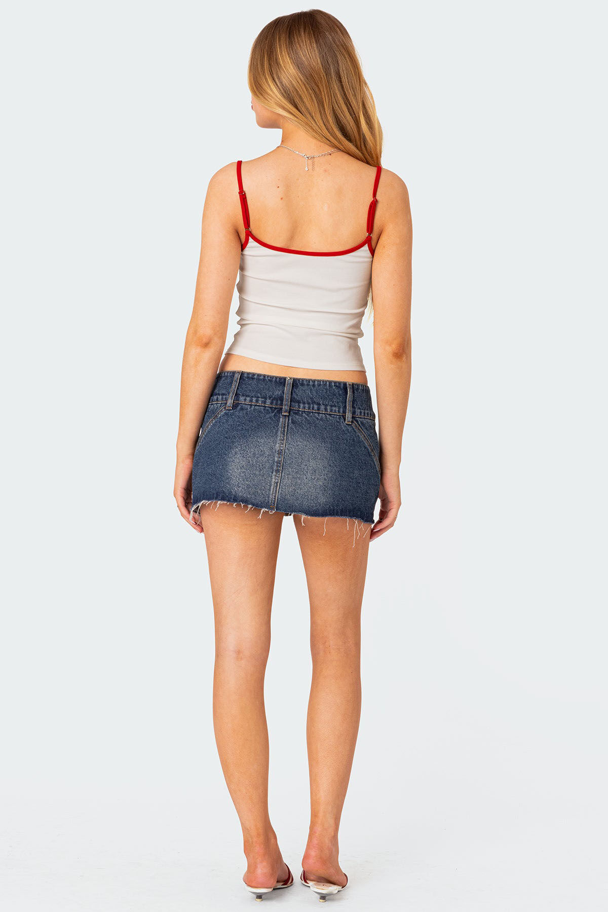 スカート andmay Kate slit mini skirt ANDMARY】Kate slit mini skirt