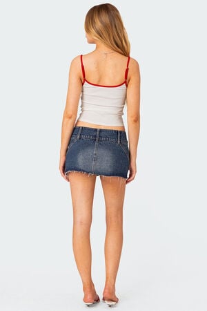 Kate Denim Micro Skort image number 4