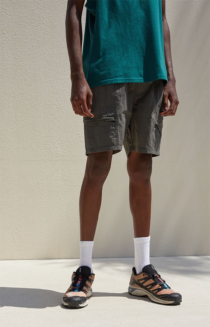 Gray nylon shorts 2025