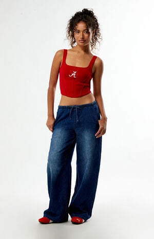 Alabama Crimson Tide Knit Corset Top image number 5