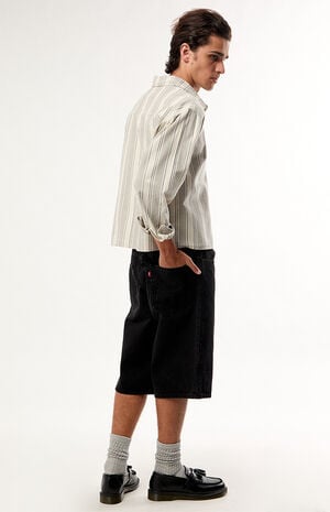 470 Black Baggy Jorts image number 2