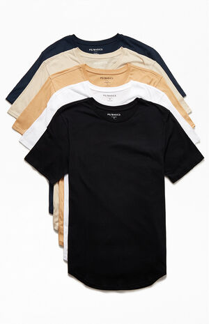 Five Pack Seasonal Scallop T-Shirts image number 2