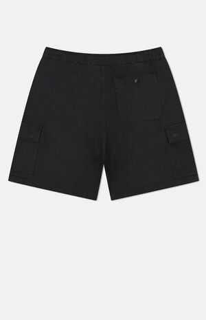Black Utility Cargo Shorts image number 2