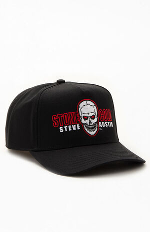 Stone Cold Steve Austin Skull Snapback Hat image number 1