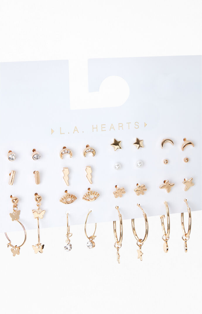 16 Pack Charmed Earrings