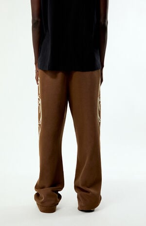 x Pacsun Brown Night Moon Baggy Sweatpants image number 4