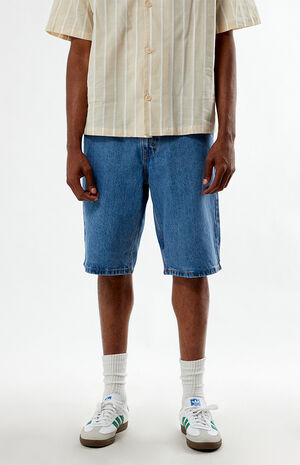 Medium Indigo 469 Loose Fit Denim Shorts image number 2