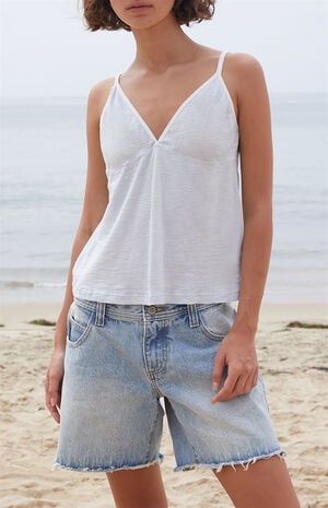 Light Blue Tiffany Contrast Tank Top image number 1