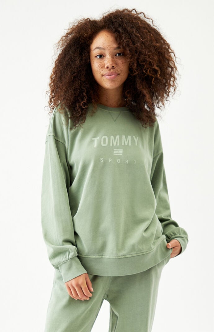 Tommy hilfiger vintage tommy 2025 boyfriend crew neck sweatshirt