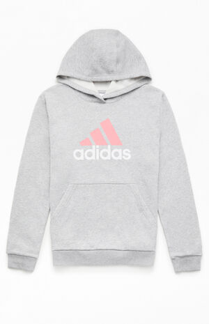 Kids Essential Heather Grey Hoodie image number 1
