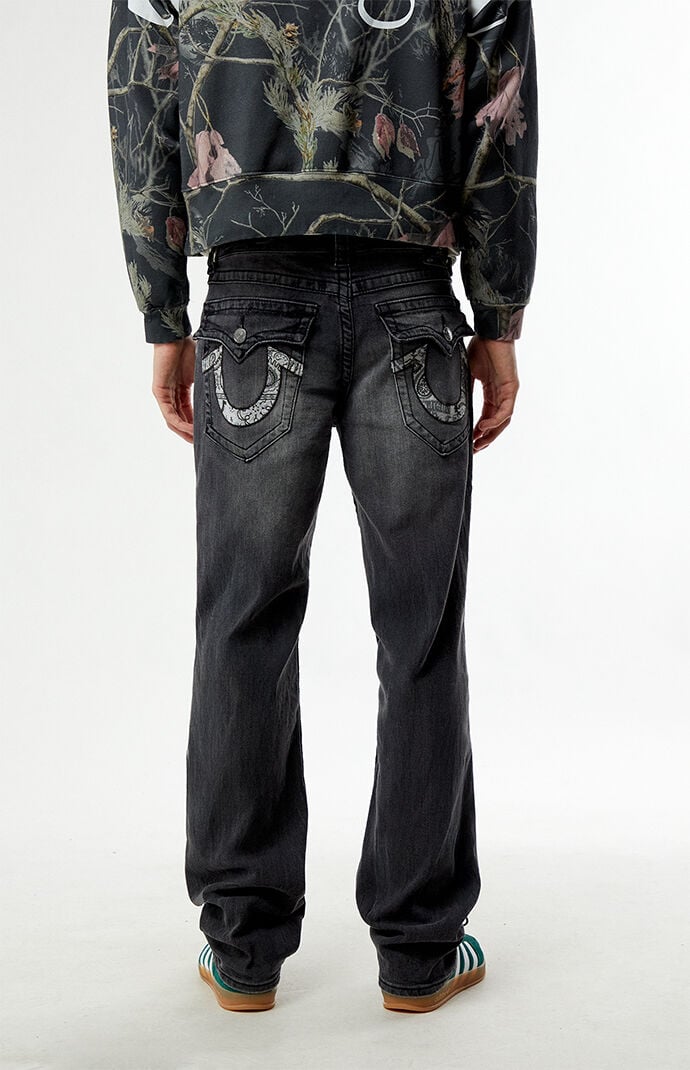 True Religion Ricky Bandana Horseshoe Straight Leg Jeans