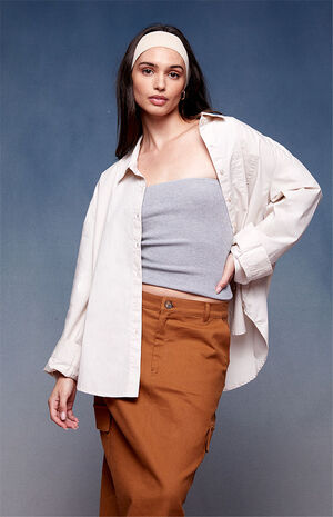 x PacSun The Break Up Boyfriend Work Shirt image number 1