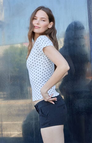 Polka Dot Ginny Off-The-Shoulder Top image number 3