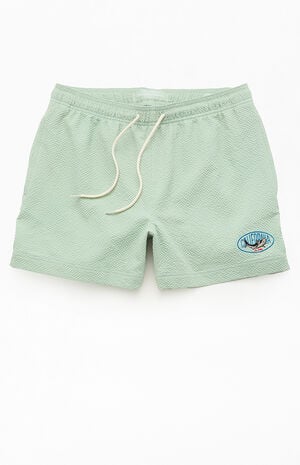 Cali Seersucker 4.5" Swim Trunks image number 1