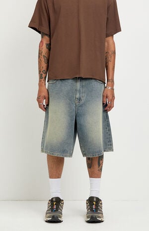 Parker Baggy Jean Shorts Medium Blue image number 2
