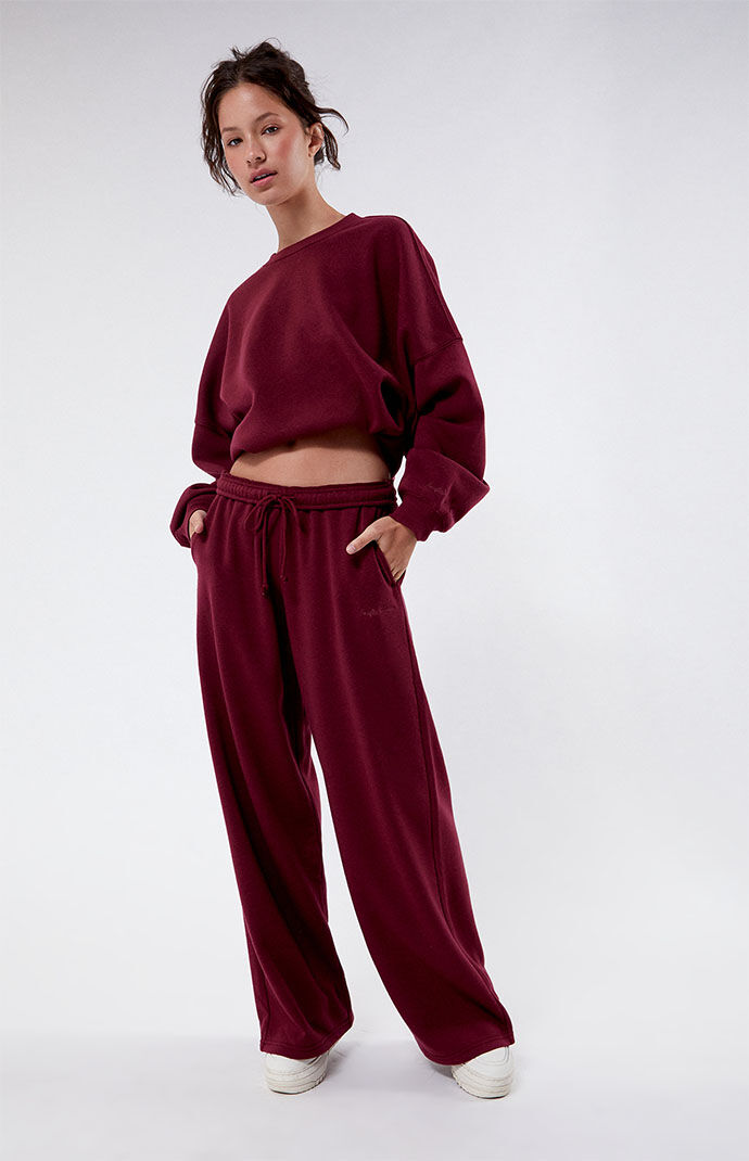 Pacsun Tonal Script Straight Leg Sweatpants | PacSun