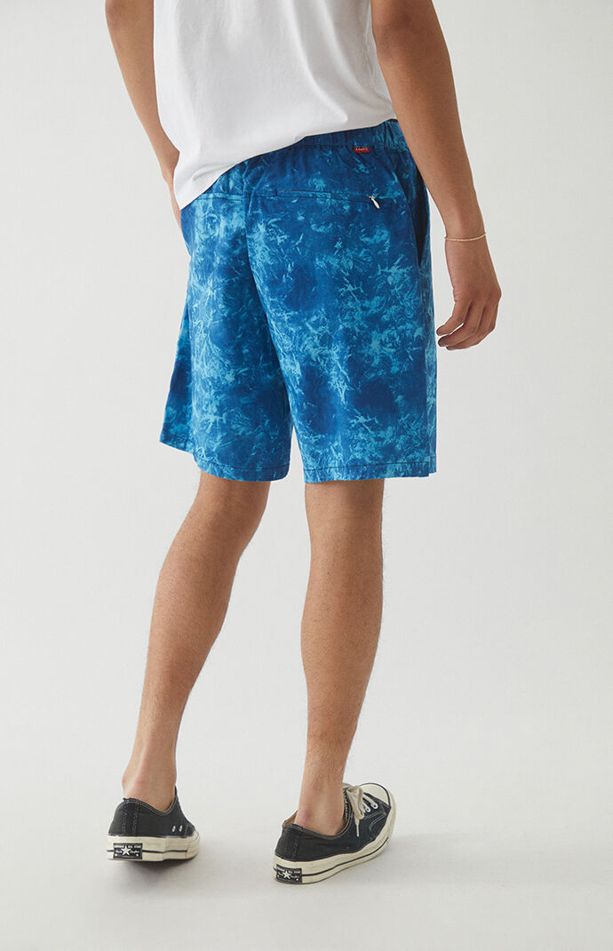 Blue Belted Utility Shorts